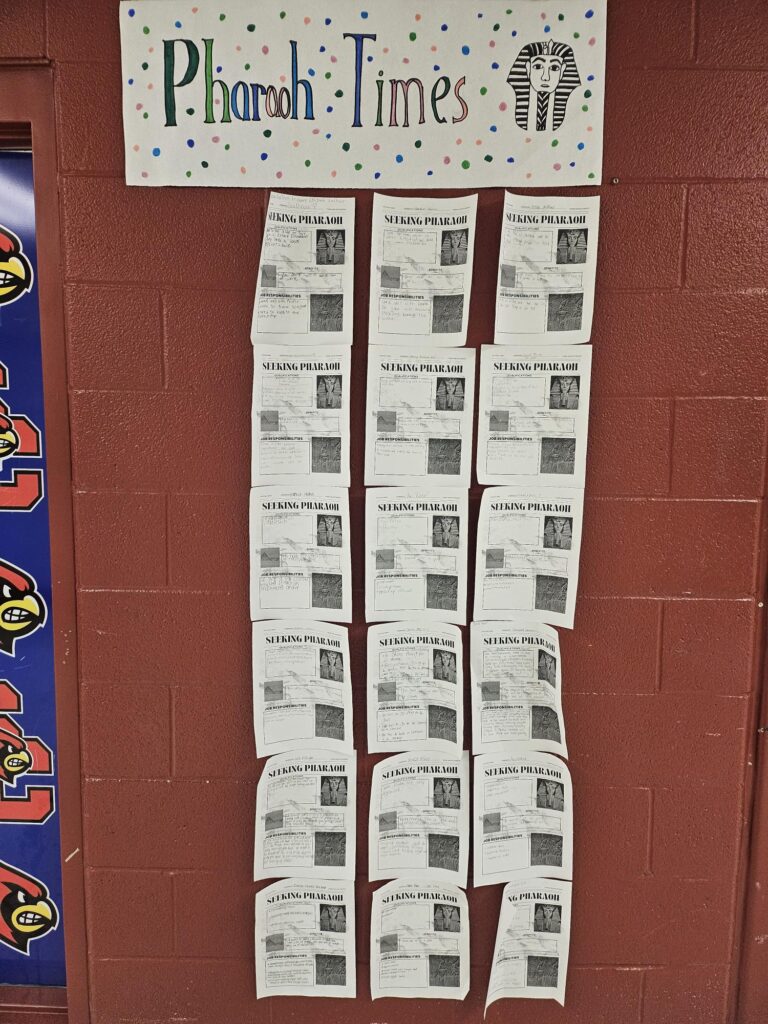 SCMS Classes Search for a Pharaoh