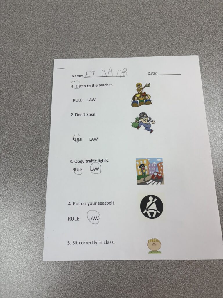 Learning About Rules & Laws!