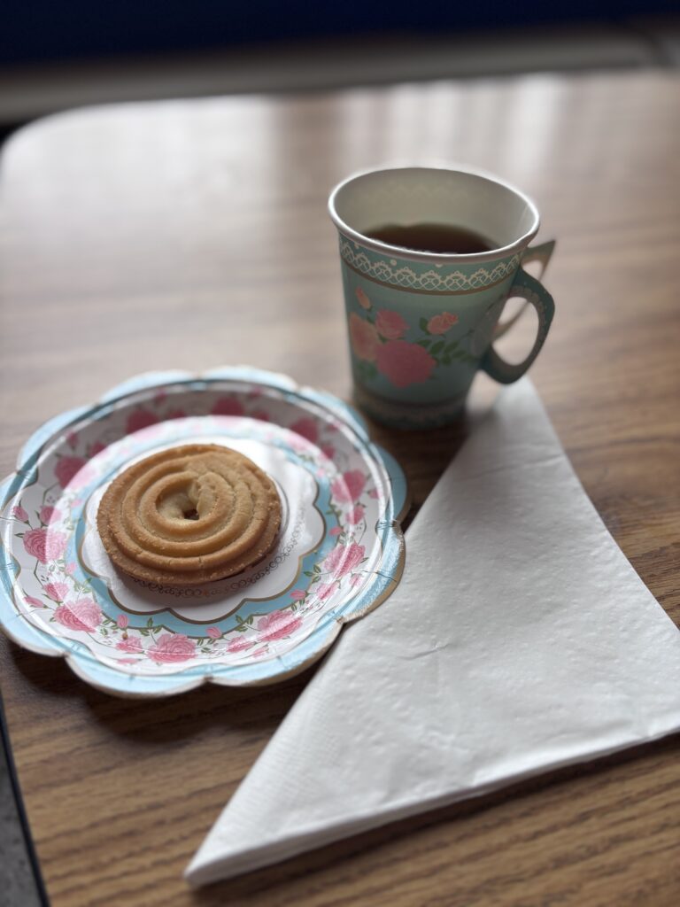 Steeping in History: Students Enjoy Tea and Cookies While Learning About the Boston Tea Party